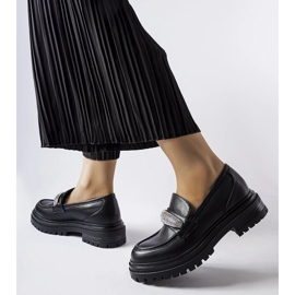 Schwarze Slipper mit Strasssteinen von Hartford 1