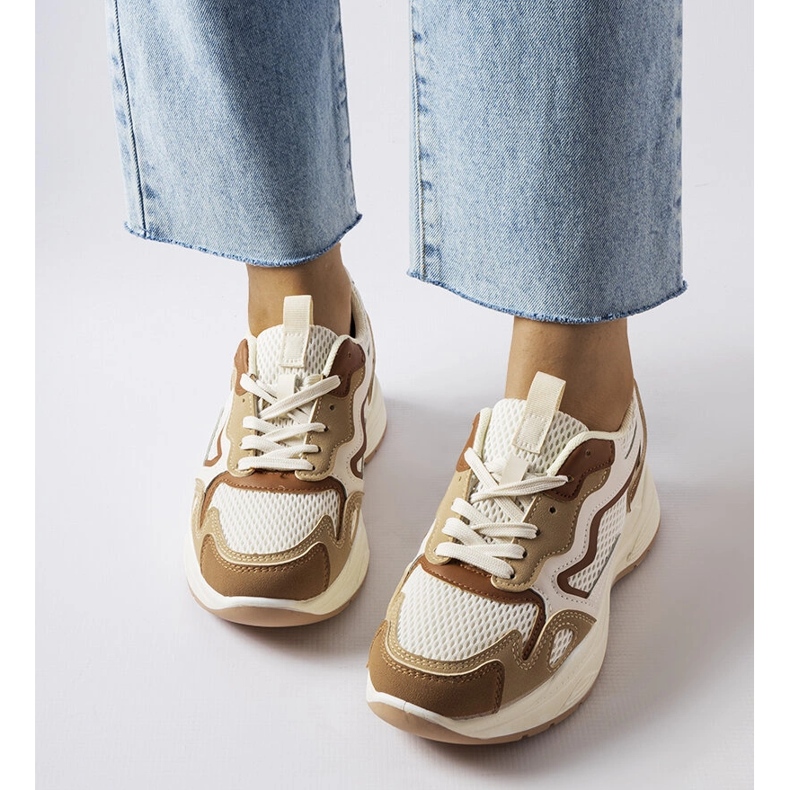 Inna Hohle beige Sport-Sneaker grün 1