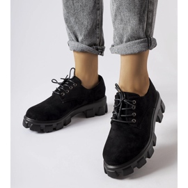 Schwarze flache Schuhe von Cloutier 1