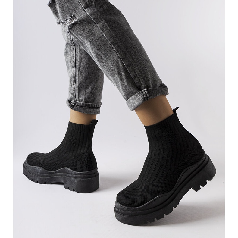 Schwarze High-Top-Sneaker von Marks 1