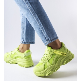 Inna Grüne Sneaker mit dicker Sohle von Amendola 1