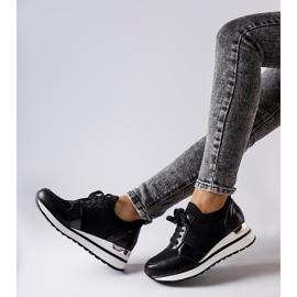 Inna Schwarze Keilsneaker von Bellante 1