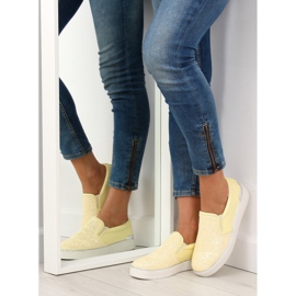 Stylischer eleganter Slipony 788-26 Gelb 1