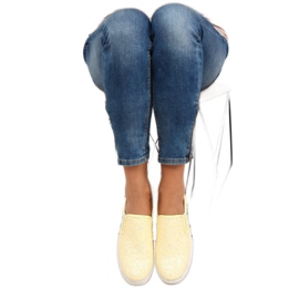 Stylischer eleganter Slipony 788-26 Gelb 2