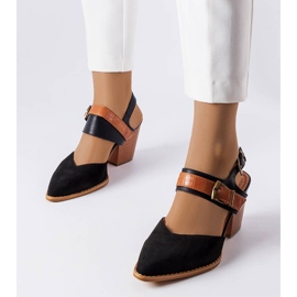 Schwarze Pumps mit Stiletto-Absatz von Hardouin 1