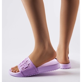Lila Gummipantoffeln von Moiariello 1