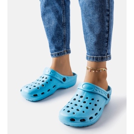 Blaue geschlossene Hausschuhe aus Schaumstoff von Kleist 1