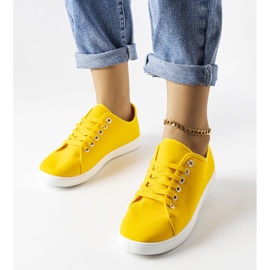 Gelbe Textil-Sneaker von Sutri 1