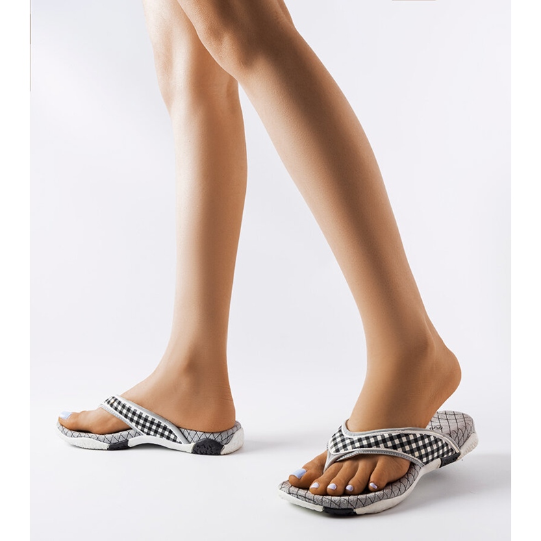 Mareta Textil-Flip-Flops schwarz 1