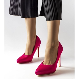 Rosa Satinpumps von Silje 1