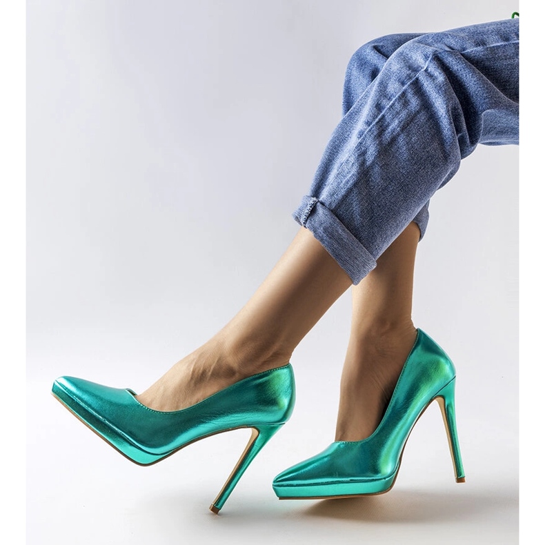 Kristin grüne Spiegelabsätze 1