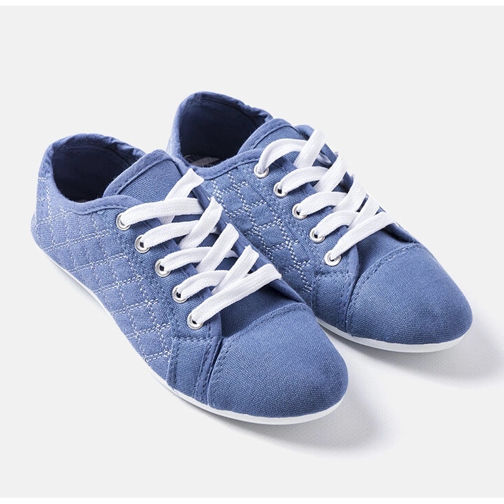 Rubinblaue Kinder-Sneaker 1