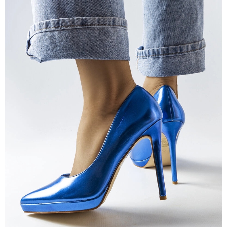 Kristin blaue Spiegelabsätze 1