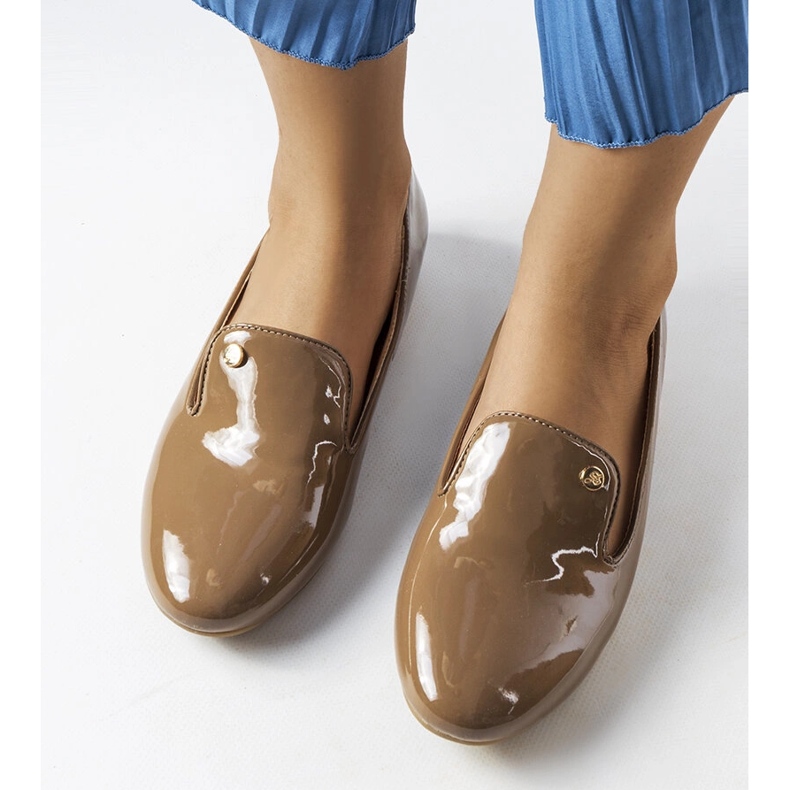 Braune Lackschuhe Lang 1