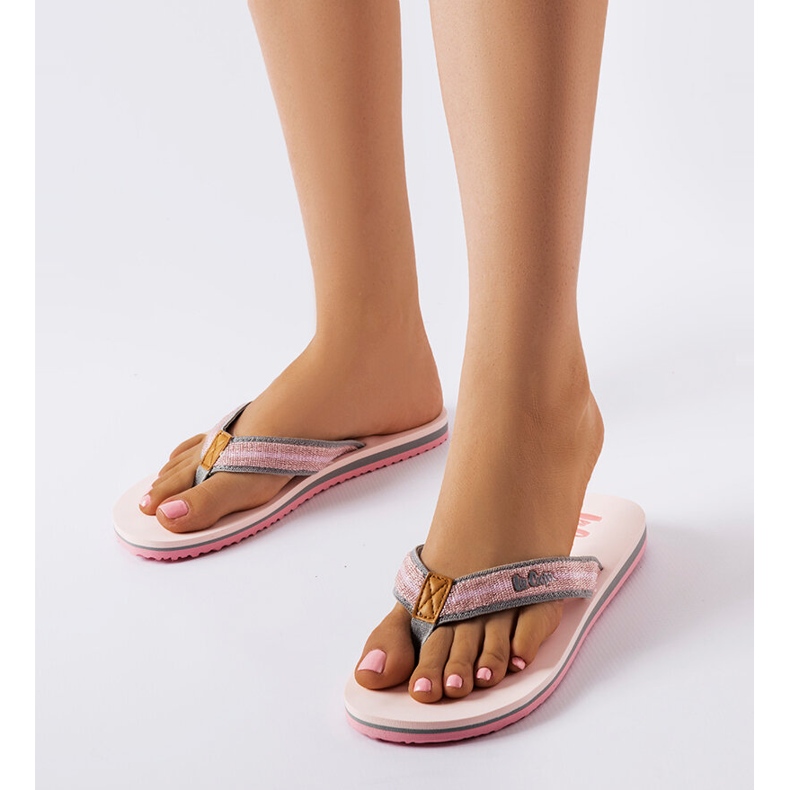 Hellrosa Flip-Flops von Lee Cooper 1