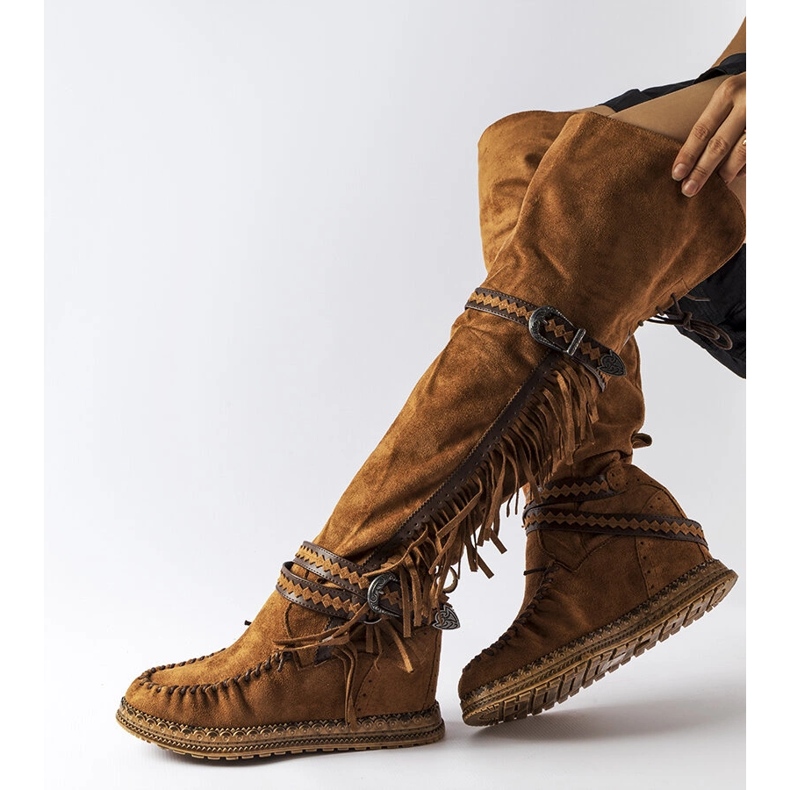 Inna Braune Keilstiefel von Novella 1