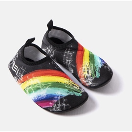 Bunte Slipen-Wasserschuhe für Kinder schwarz schwarz 1