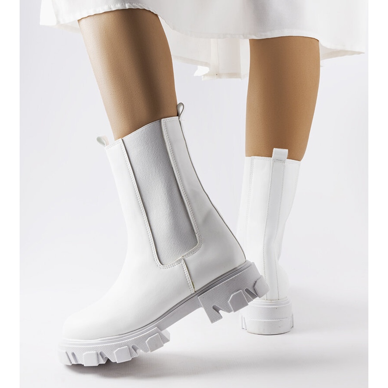 Weiße Vallejo-Arbeiterstiefel 1