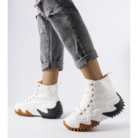 Weiße Sport-Sneaker mit dicker Sohle von Toro 2