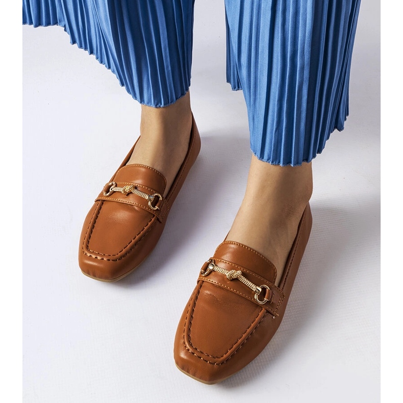 Braune, dekorative Slipper von Docherty 1