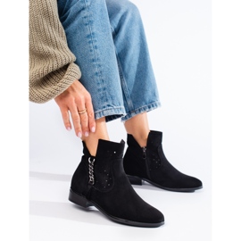 Durchbrochene Springstiefel Vinceza schwarz 2