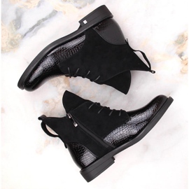 Isolierte Stiefel aus schwarzem Krokodil für Damen Potocki 1