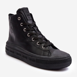 Isolierte Damen-Sneaker mit Reißverschluss, Schwarz, Big Star MM274023 1