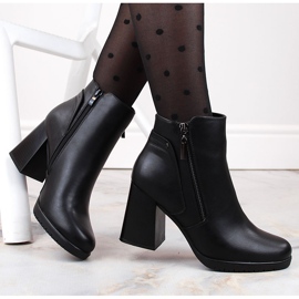 Isolierte schwarze Damenstiefeletten von Sergio Leone BT323 1