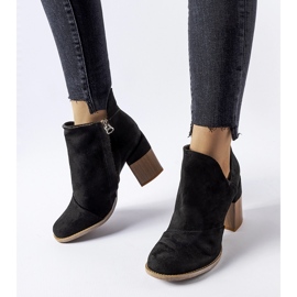 Artemisia schwarze Stiefeletten mit hohem Absatz 1