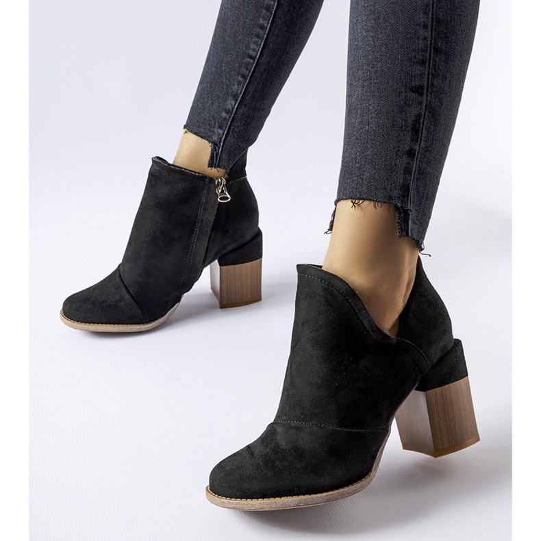 Artemisia schwarze Stiefeletten mit hohem Absatz 2