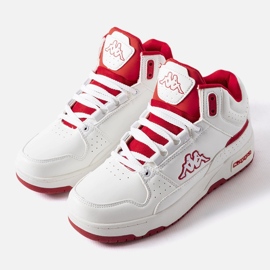 Weiße und rote Unisex-Schuhe Kappa 243316 Jonscha 1