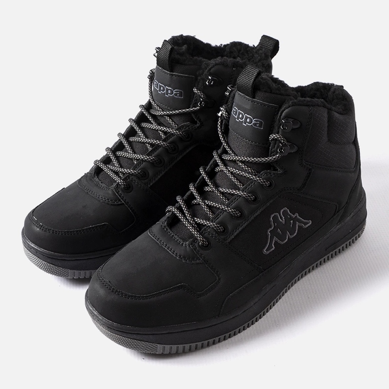 Schwarze isolierte Sportschuhe Kappa 243046 Fur 1