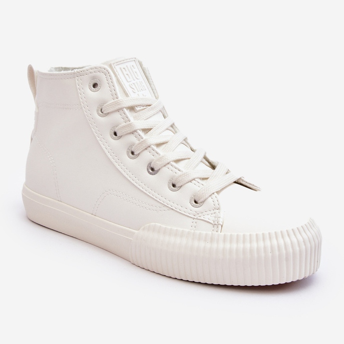 Isolierte Damen-Sneaker mit Reißverschluss, Weiß, Big Star MM274017 1