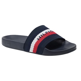 Tommy Hilfiger Knited Pool Slide M Flip-Flops FM0FM03642 blau 1