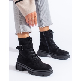 Schwarze Damentaschen auf dicker Shelovet-Sohle 1