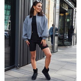 Schwarze, isolierte Custonaci-Schneestiefel 1