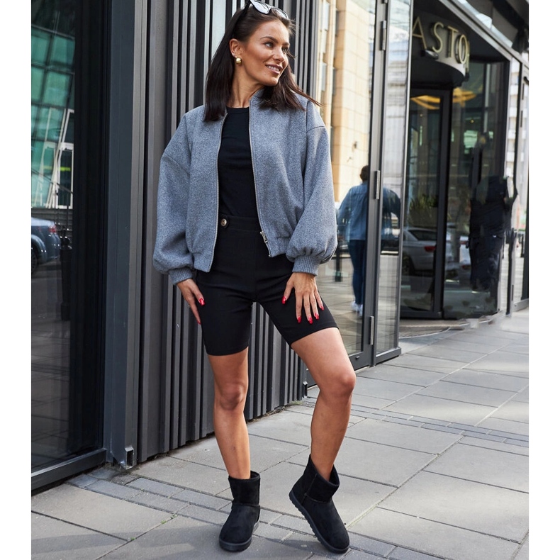 Schwarze, isolierte Custonaci-Schneestiefel 1