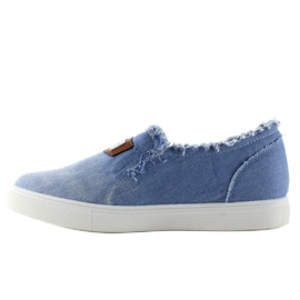 Denim-Slipper mit NB22 L. Blauem Abzeichen 2