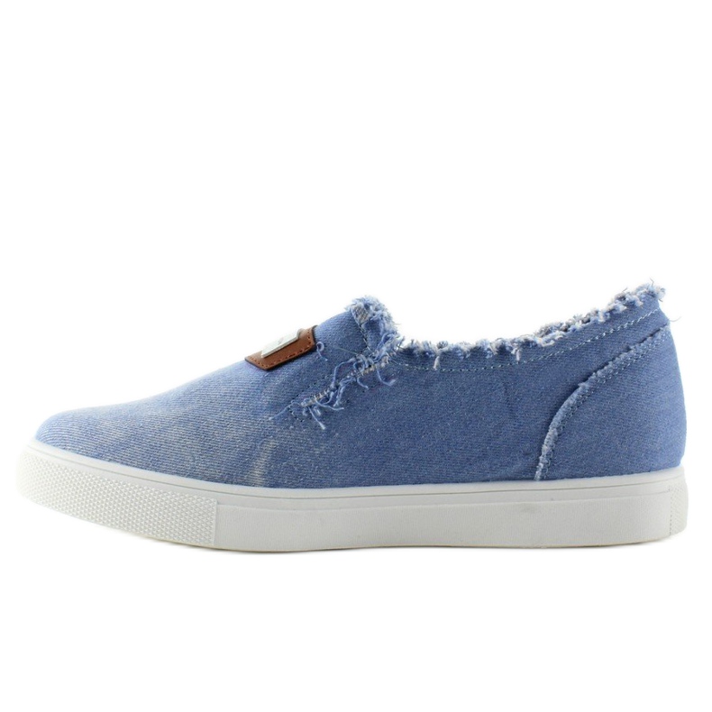 Denim-Slipper mit NB22 L. Blauem Abzeichen 2