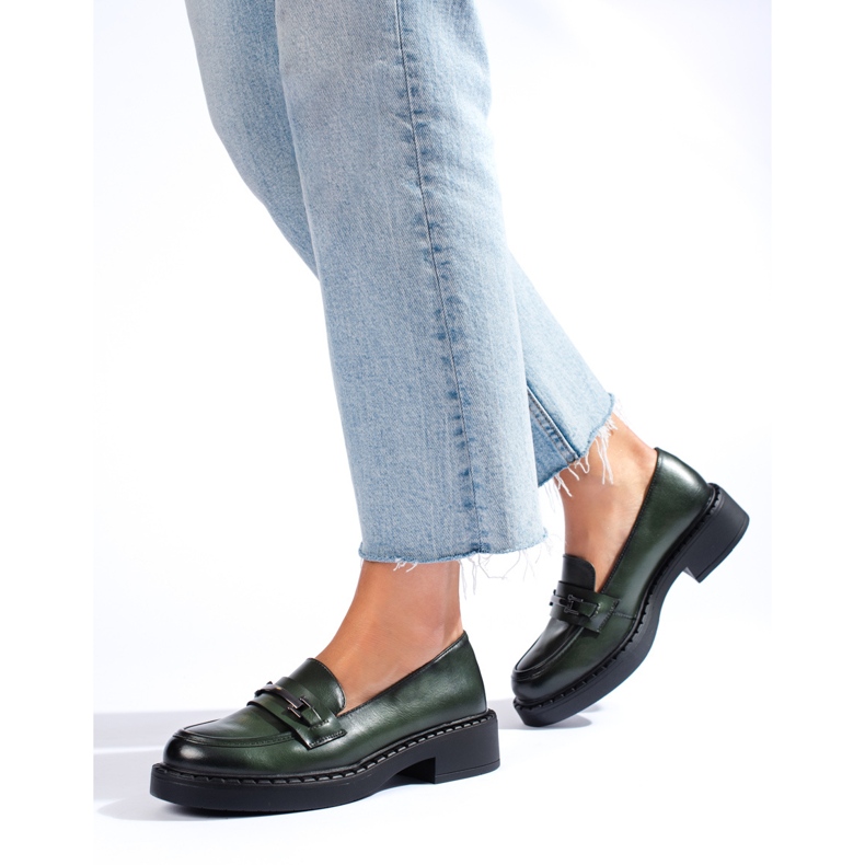 W. Potocki Dunkelgrüne Damenschuhe von Potocki 1