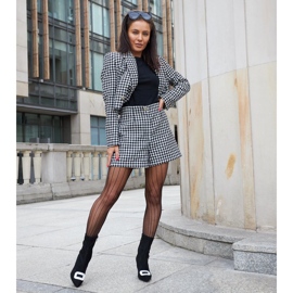 Schwarze Stiefeletten verziert mit Agatino-Zirkonen 1