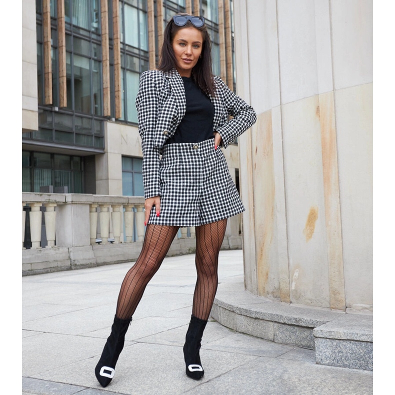 Schwarze Stiefeletten verziert mit Agatino-Zirkonen 1