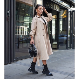 Inna Schwarze Lack-Sockenstiefeletten von Albertina 1