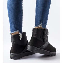 Schwarze isolierte Schneestiefel Big Star MM274151 1