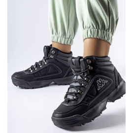 Schwarze, hochwarme Kappa 242968 Shivoo-Schuhe 1