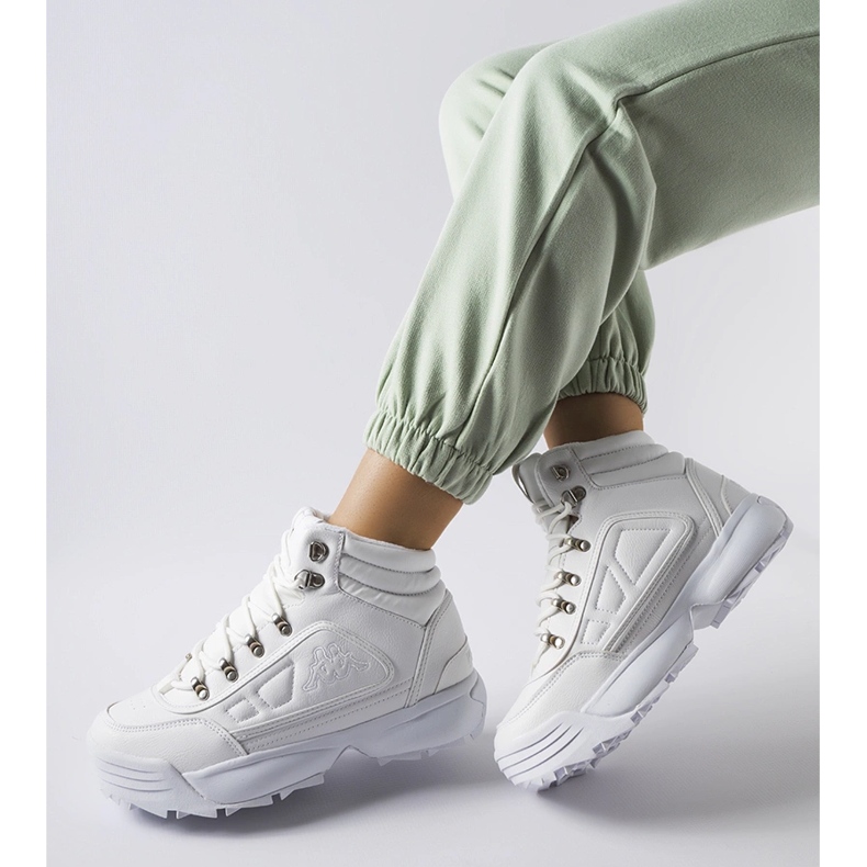 Weiße hohe warme Schuhe Kappa 242968 Shivoo 1