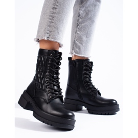 Baggies für Damen mit gerüschtem Obermaterial schwarz 1