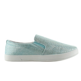 Schillernder Slipony JX35 L. Blau 1