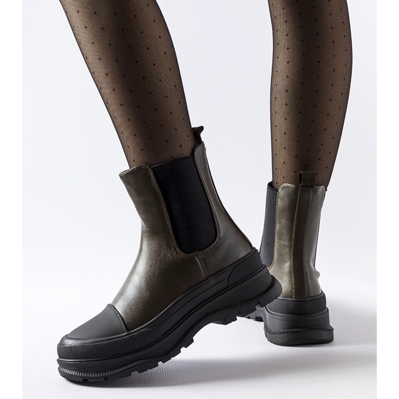 Grüne Schuhe mit Sportsohle von Ermanno 2