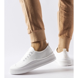 Weiße Collepepe-Plateau-Sneaker 2